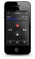 Philips Speech-App auf einem iPhone